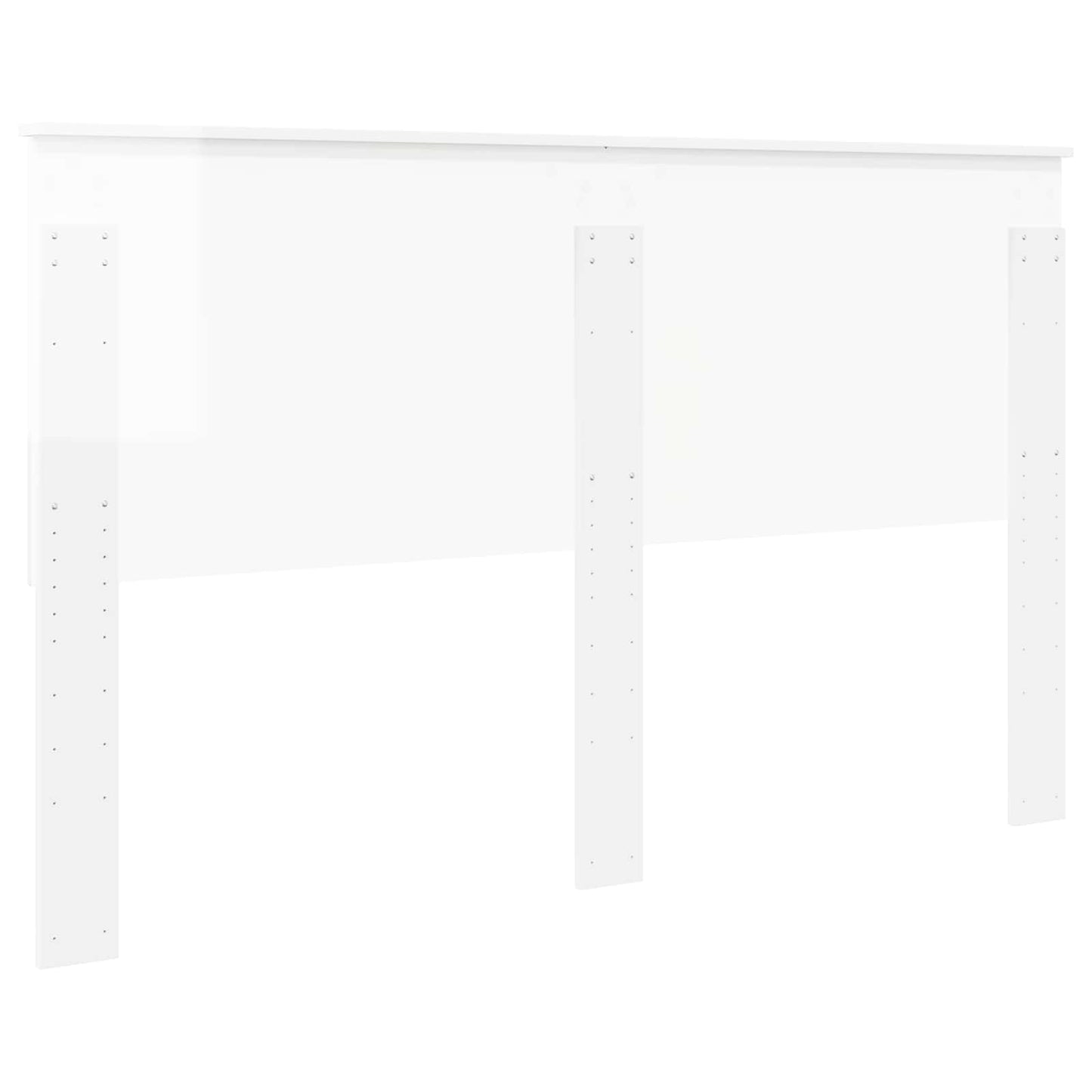 vidaXL Headboard with Headboard Gloss White 160 cm Engineered wood