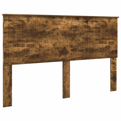 vidaXL Headboard with Headboard Smoked Oak 160 cm Engineered wood