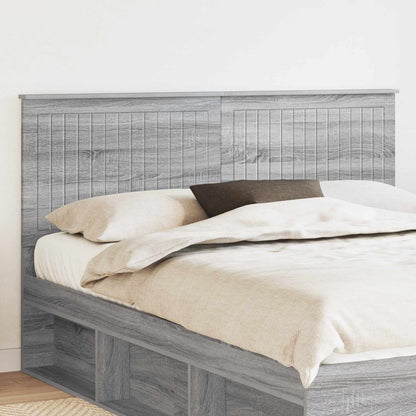 vidaXL Headboard with Headboard Grey Sonoma 160 cm Engineered wood
