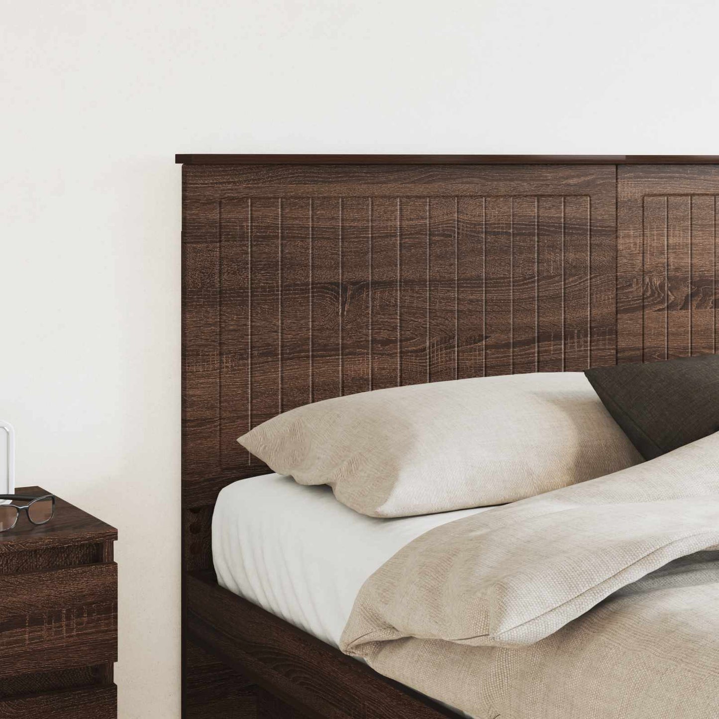 vidaXL Headboard with Headboard Brown Oak 160 cm Engineered wood
