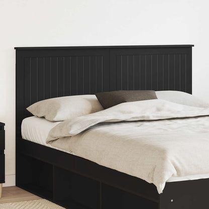 vidaXL Headboard Black Engineered wood