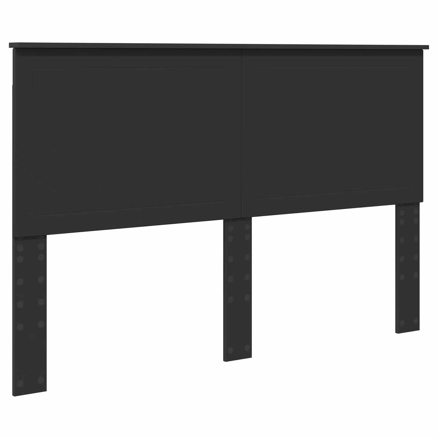 vidaXL Headboard with Headboard Black Oak 150 cm Engineered wood