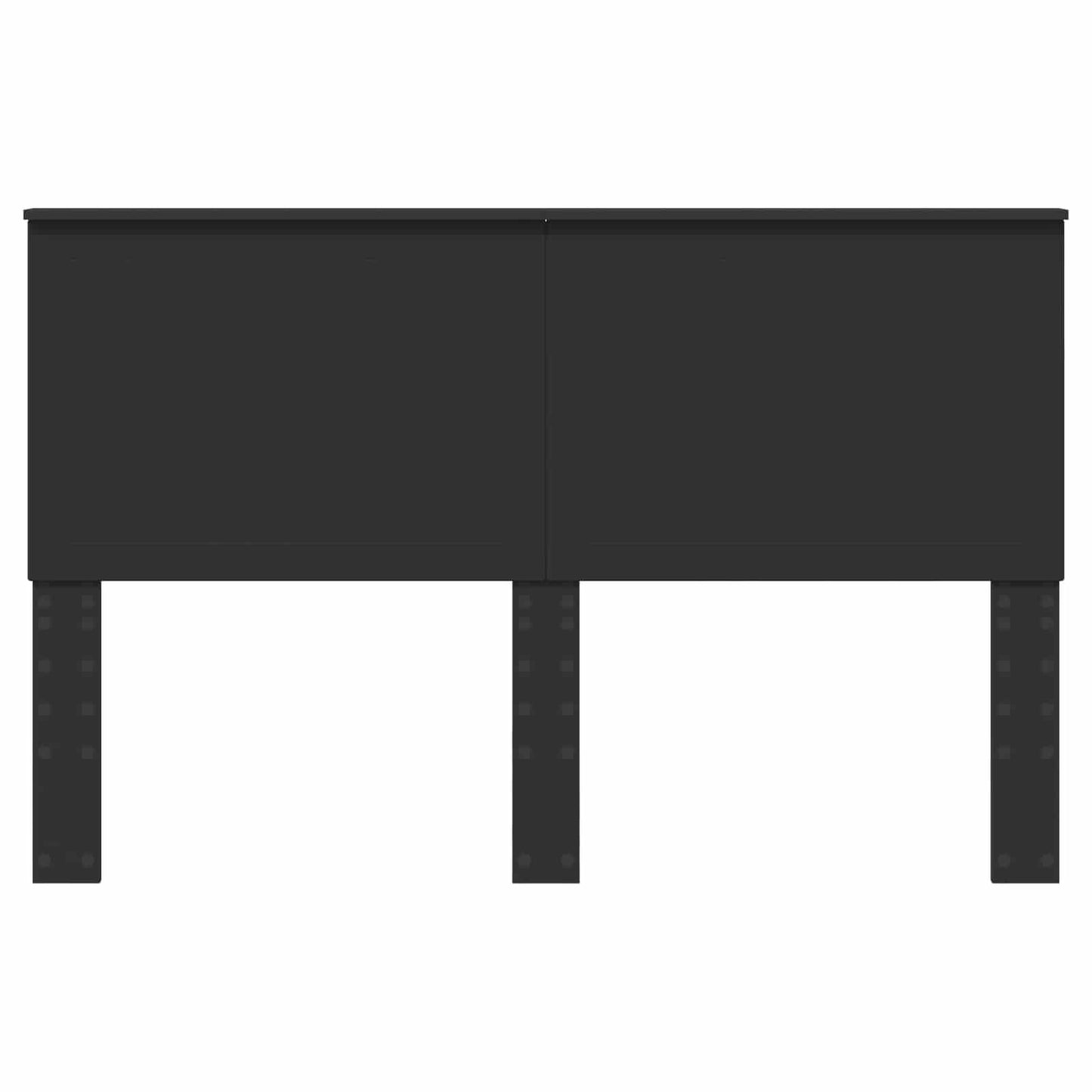 vidaXL Headboard with Headboard Black Oak 150 cm Engineered wood