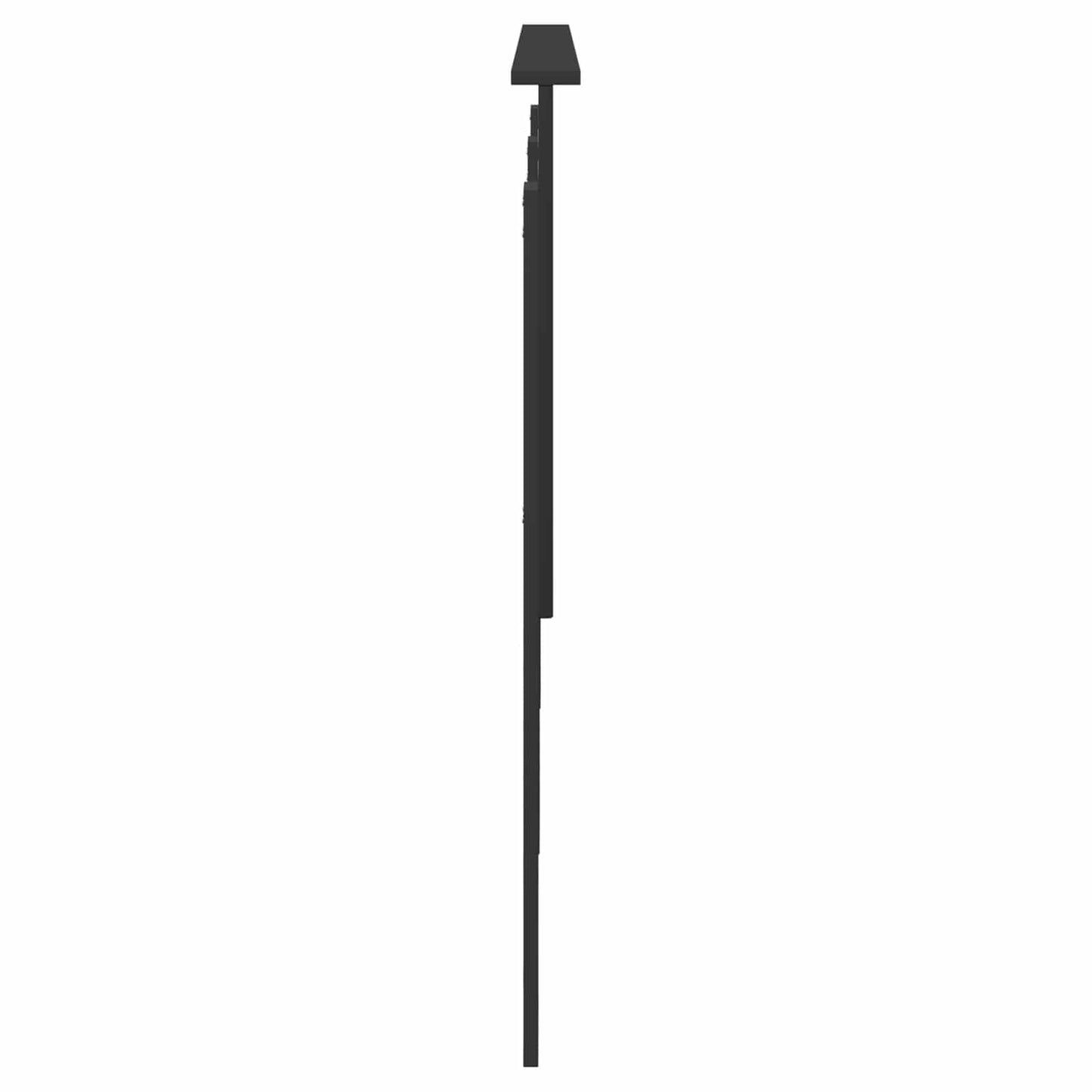 vidaXL Headboard with Headboard Black Oak 150 cm Engineered wood