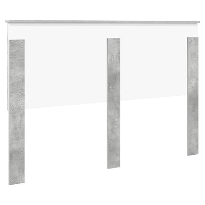 vidaXL Headboard with Headboard Concrete Grey 150 cm Engineered wood