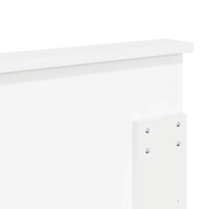 vidaXL Headboard with Headboard Gloss White 150 cm Engineered wood