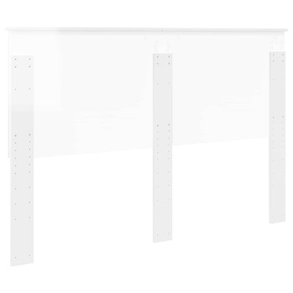 vidaXL Headboard with Headboard Gloss White 150 cm Engineered wood