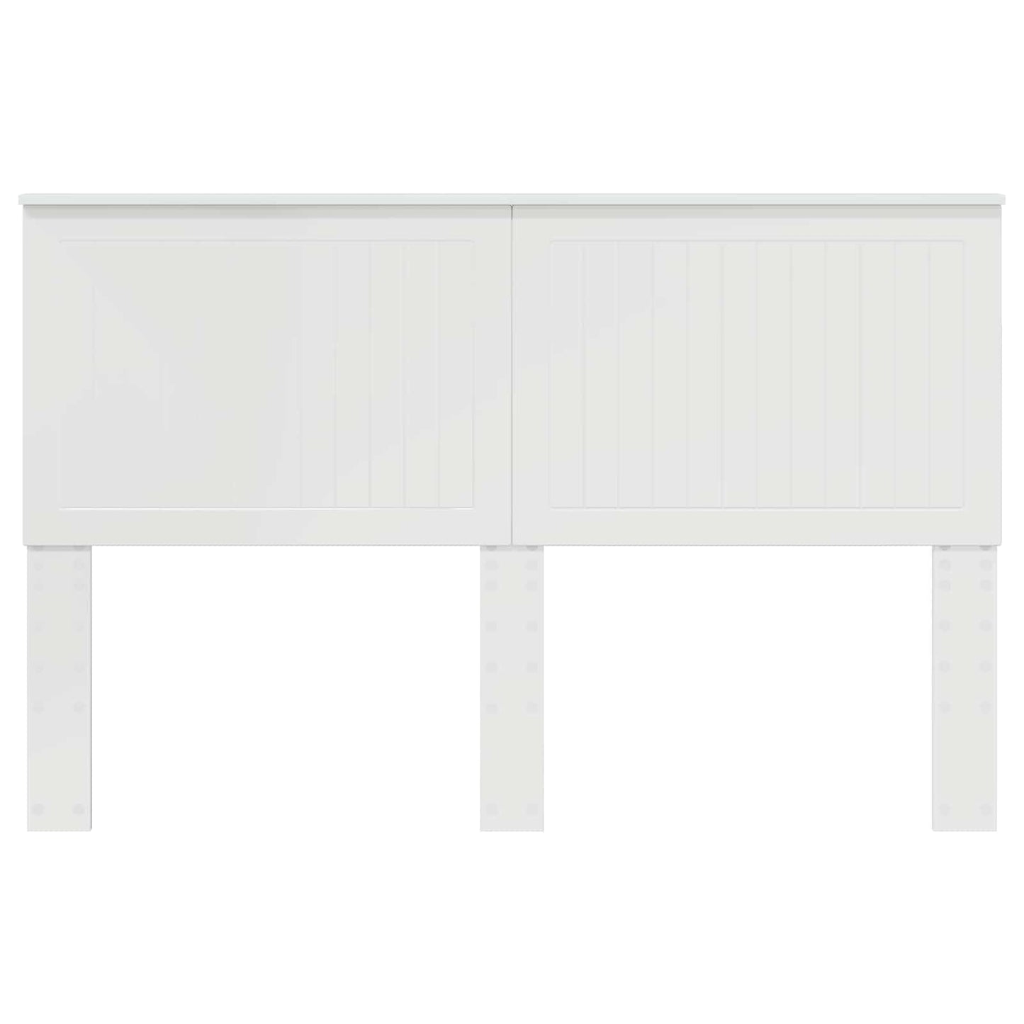 vidaXL Headboard with Headboard Gloss White 150 cm Engineered wood