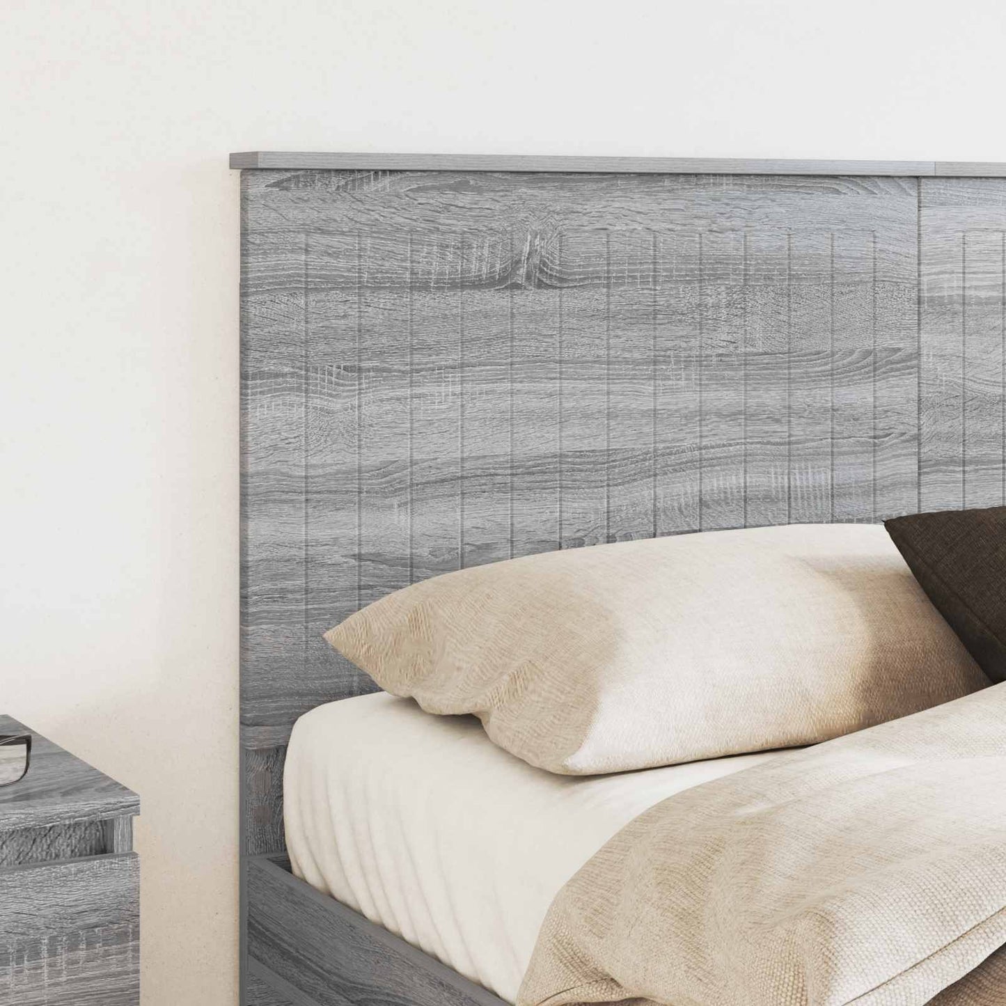 vidaXL Headboard with Headboard Grey Sonoma 150 cm Engineered wood