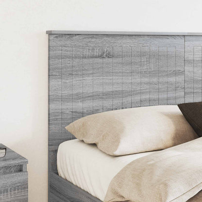 vidaXL Headboard with Headboard Grey Sonoma 150 cm Engineered wood
