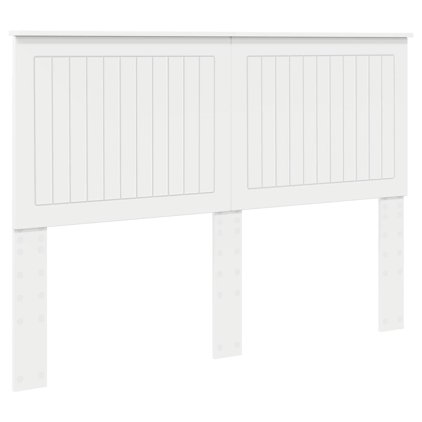 vidaXL Headboard with Headboard White 140 cm Engineered wood