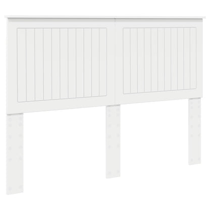 vidaXL Headboard with Headboard White 140 cm Engineered wood