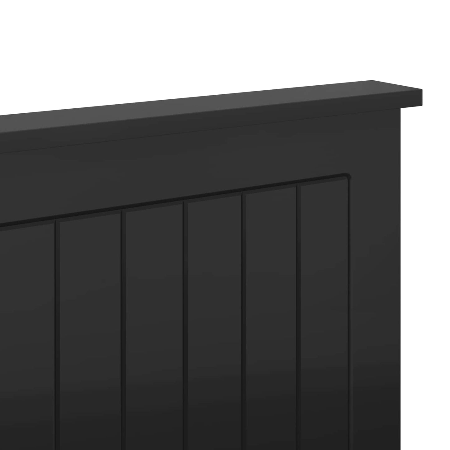 vidaXL Headboard with Headboard Black Oak 140 cm Engineered wood