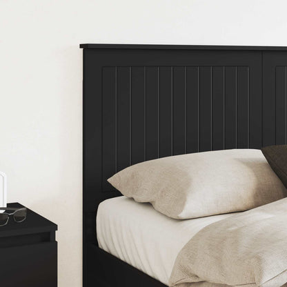 vidaXL Headboard with Headboard Black Oak 140 cm Engineered wood