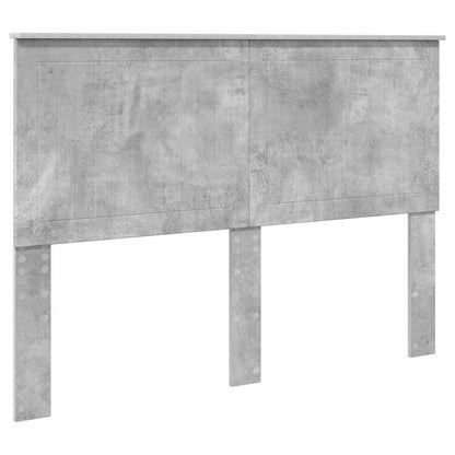 vidaXL Headboard with Headboard Concrete Grey 140 cm Engineered wood