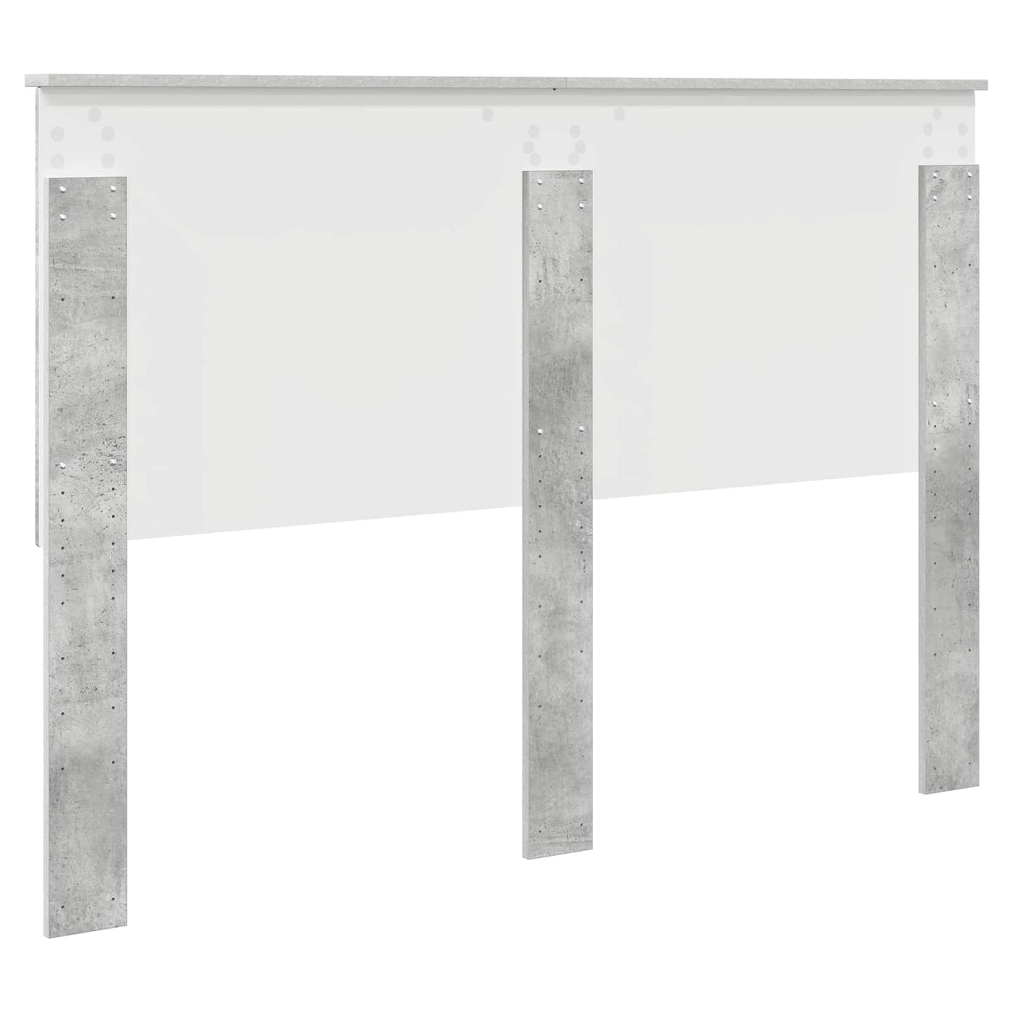 vidaXL Headboard with Headboard Concrete Grey 140 cm Engineered wood
