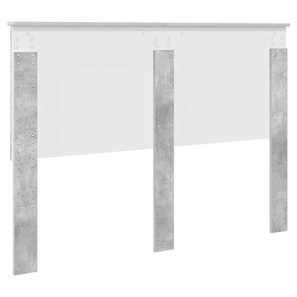 vidaXL Headboard with Headboard Concrete Grey 140 cm Engineered wood