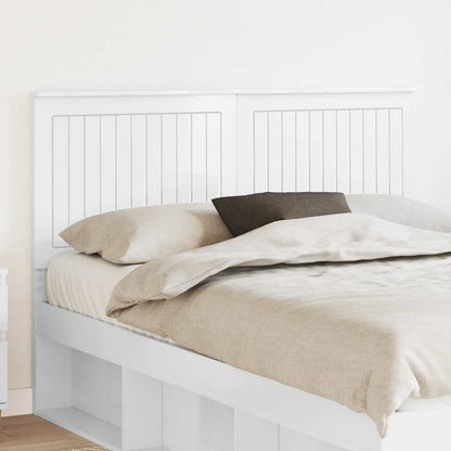 vidaXL Headboard with Headboard Gloss White 140 cm Engineered wood