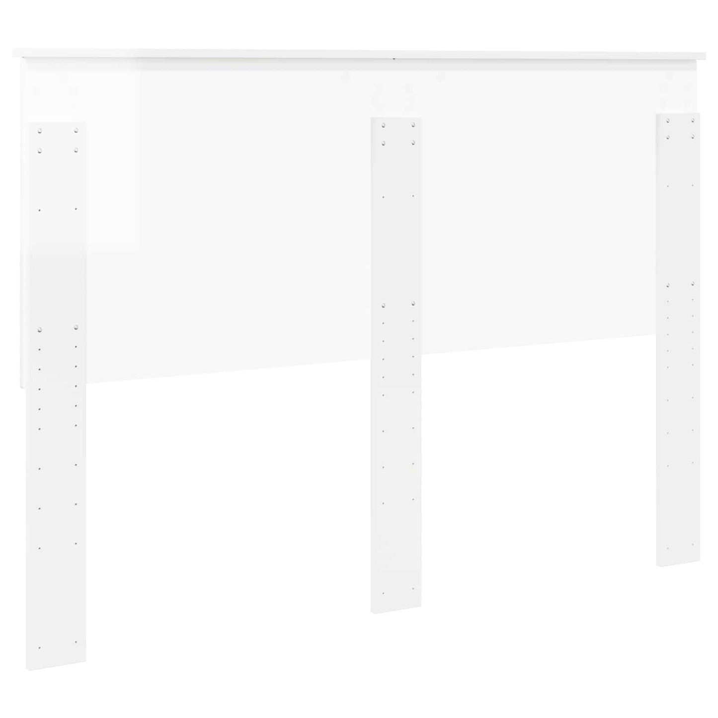 vidaXL Headboard with Headboard Gloss White 140 cm Engineered wood