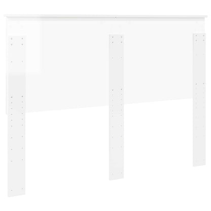 vidaXL Headboard with Headboard Gloss White 140 cm Engineered wood