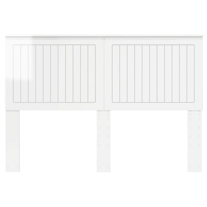 vidaXL Headboard with Headboard Gloss White 140 cm Engineered wood