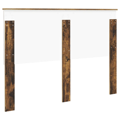 vidaXL Headboard with Headboard Smoked Oak 140 cm Engineered wood