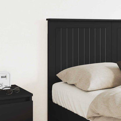 vidaXL Headboard with Headboard Black Oak 135 cm Engineered wood