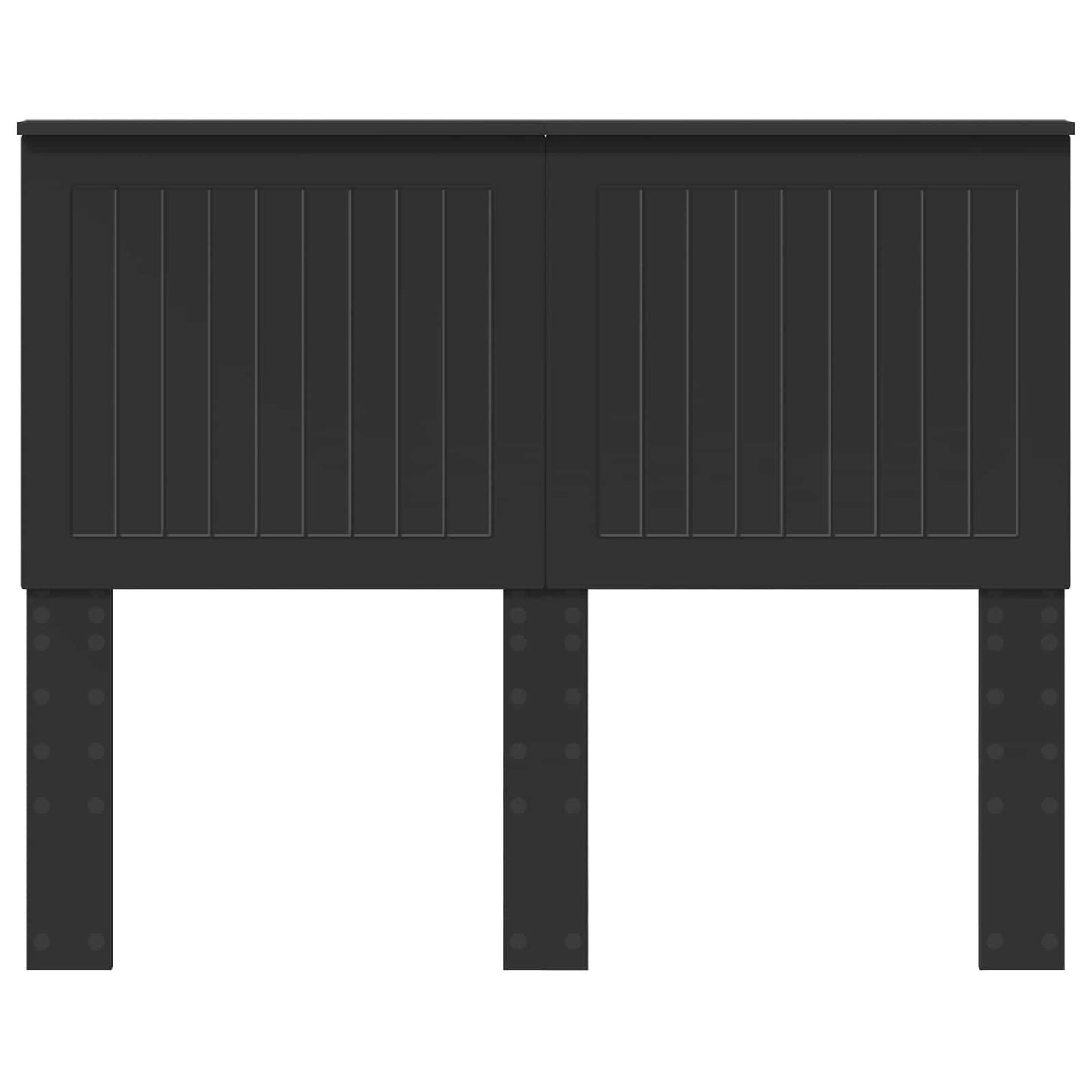 vidaXL Headboard with Headboard Black Oak 135 cm Engineered wood