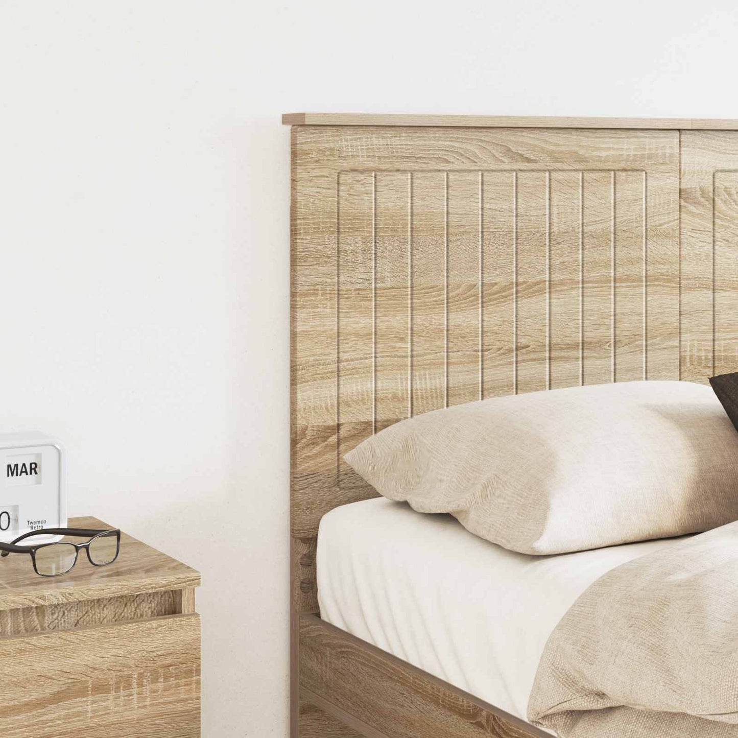 vidaXL Headboard with Headboard Sonoma Oak 135 cm Engineered wood