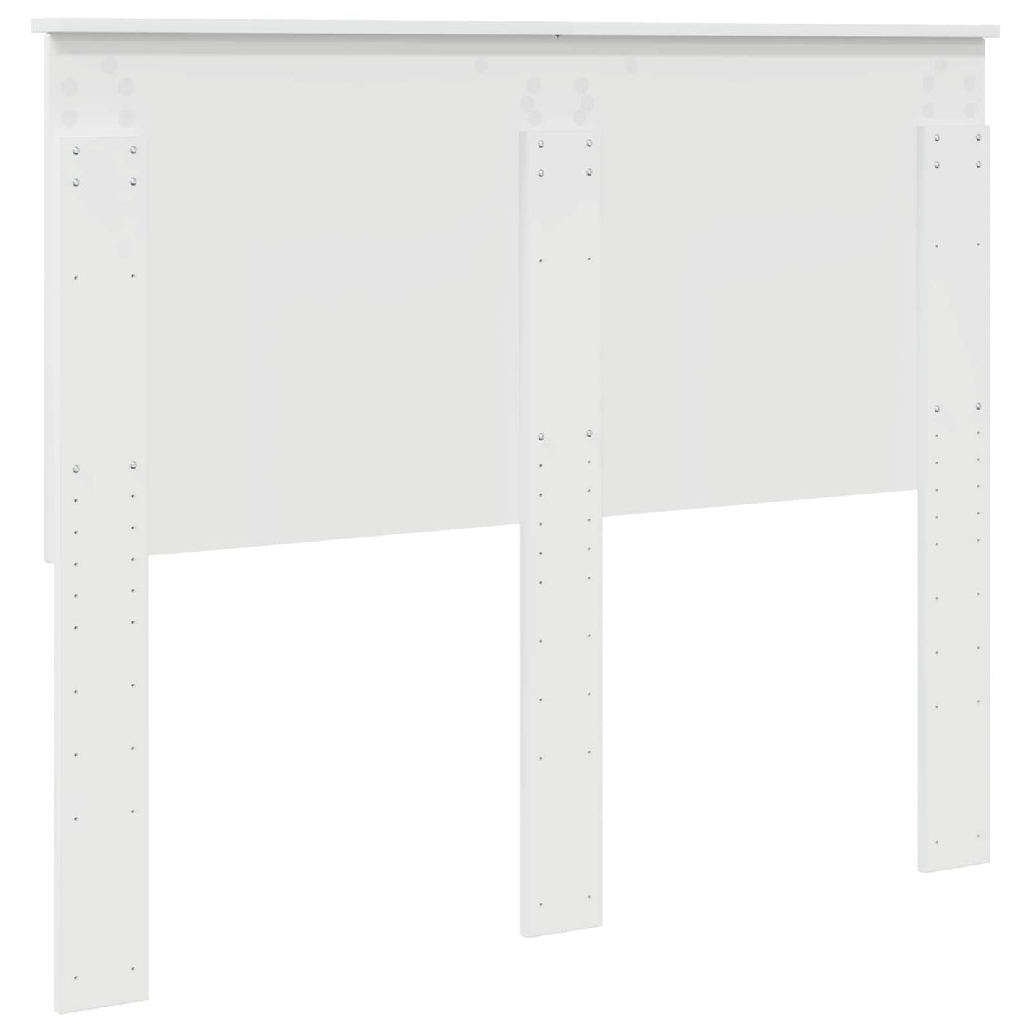 vidaXL Headboard with Headboard Gloss White 135 cm Engineered wood