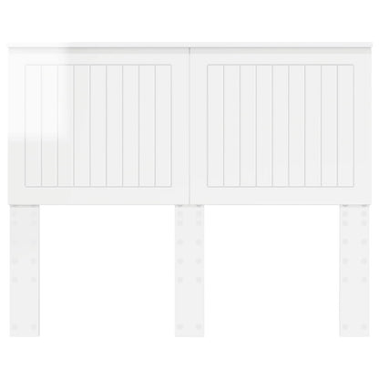 vidaXL Headboard with Headboard Gloss White 135 cm Engineered wood