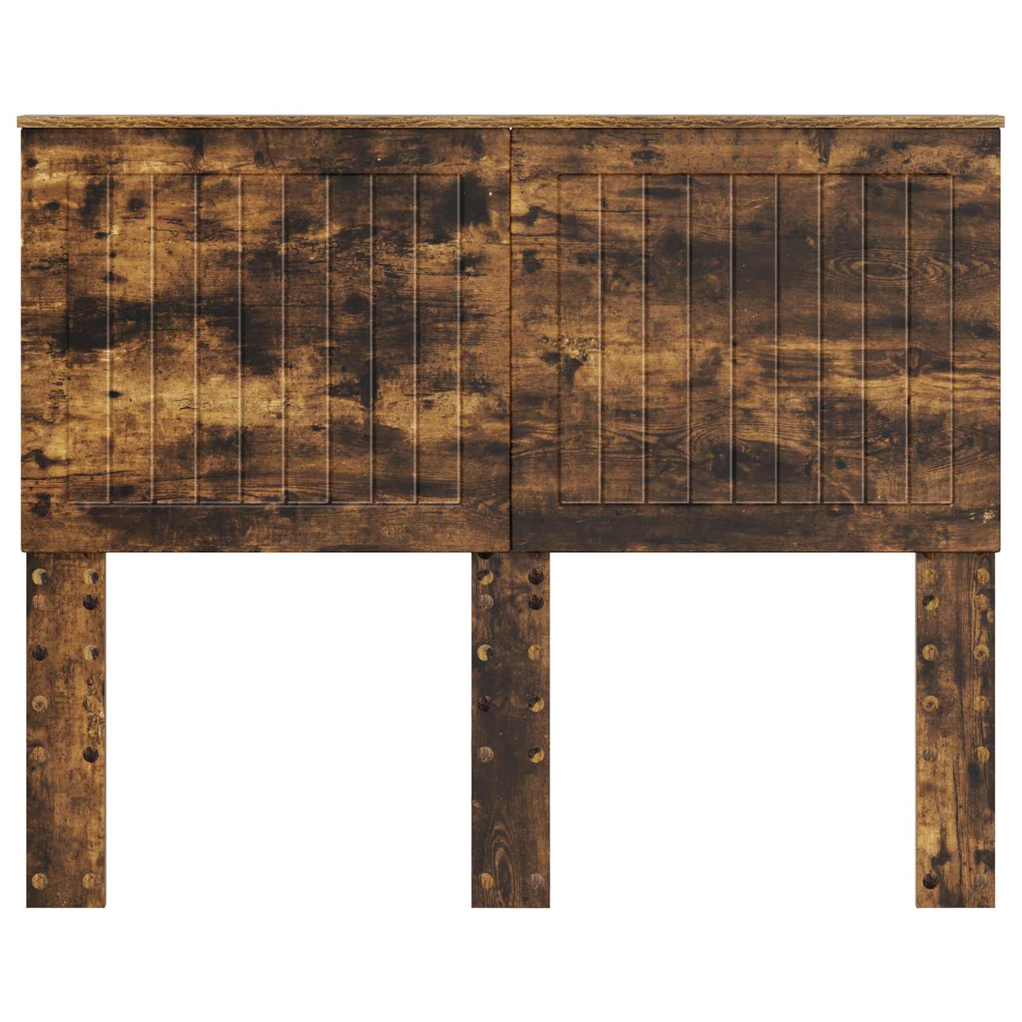 vidaXL Headboard with Headboard Smoked Oak 135 cm Engineered wood