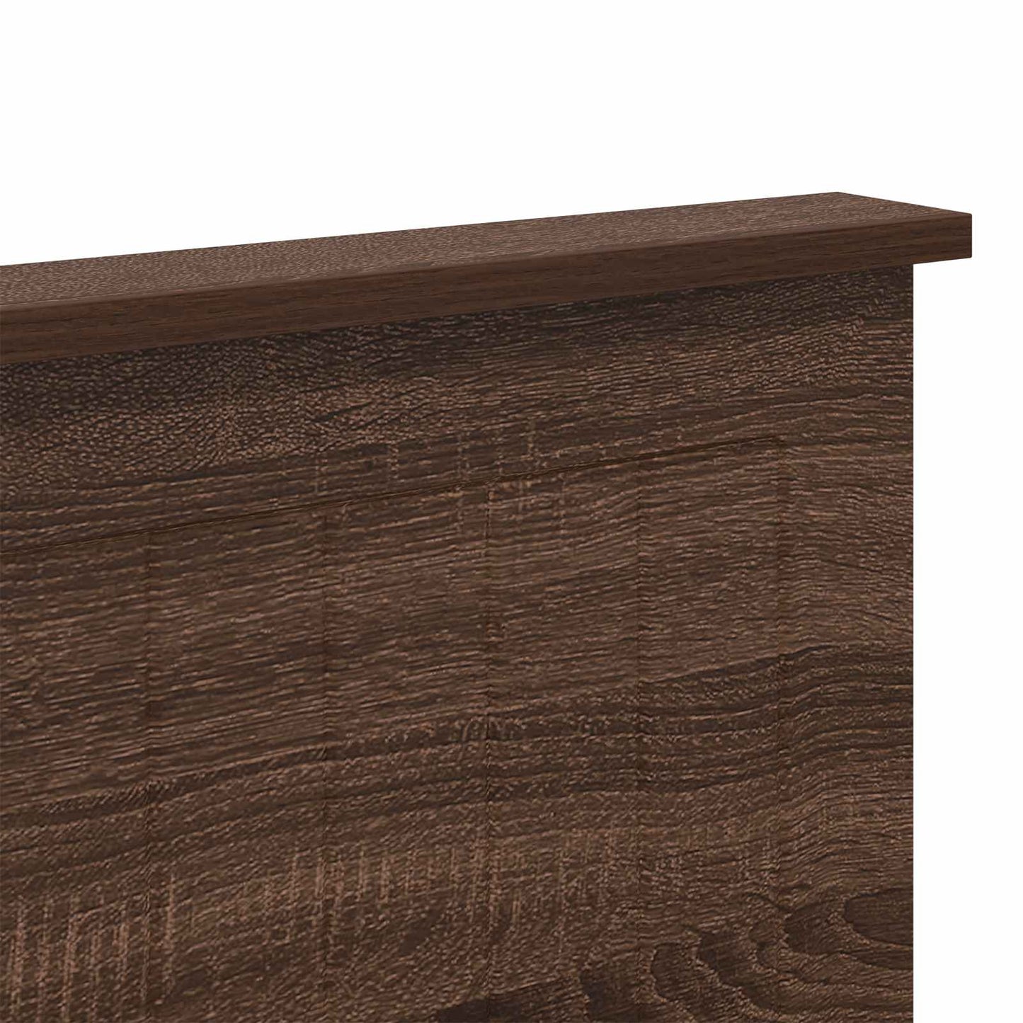 vidaXL Headboard with Headboard Brown Oak 135 cm Engineered wood