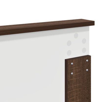 vidaXL Headboard with Headboard Brown Oak 135 cm Engineered wood