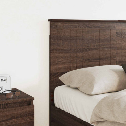 vidaXL Headboard with Headboard Brown Oak 135 cm Engineered wood