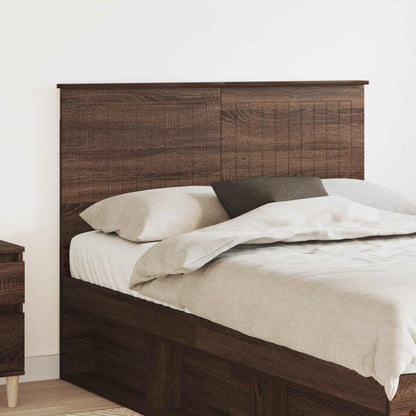 vidaXL Headboard with Headboard Brown Oak 135 cm Engineered wood