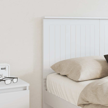 vidaXL Headboard with Headboard White 120 cm Engineered wood