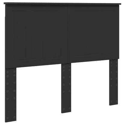 vidaXL Headboard with Headboard Black Oak 120 cm Engineered wood