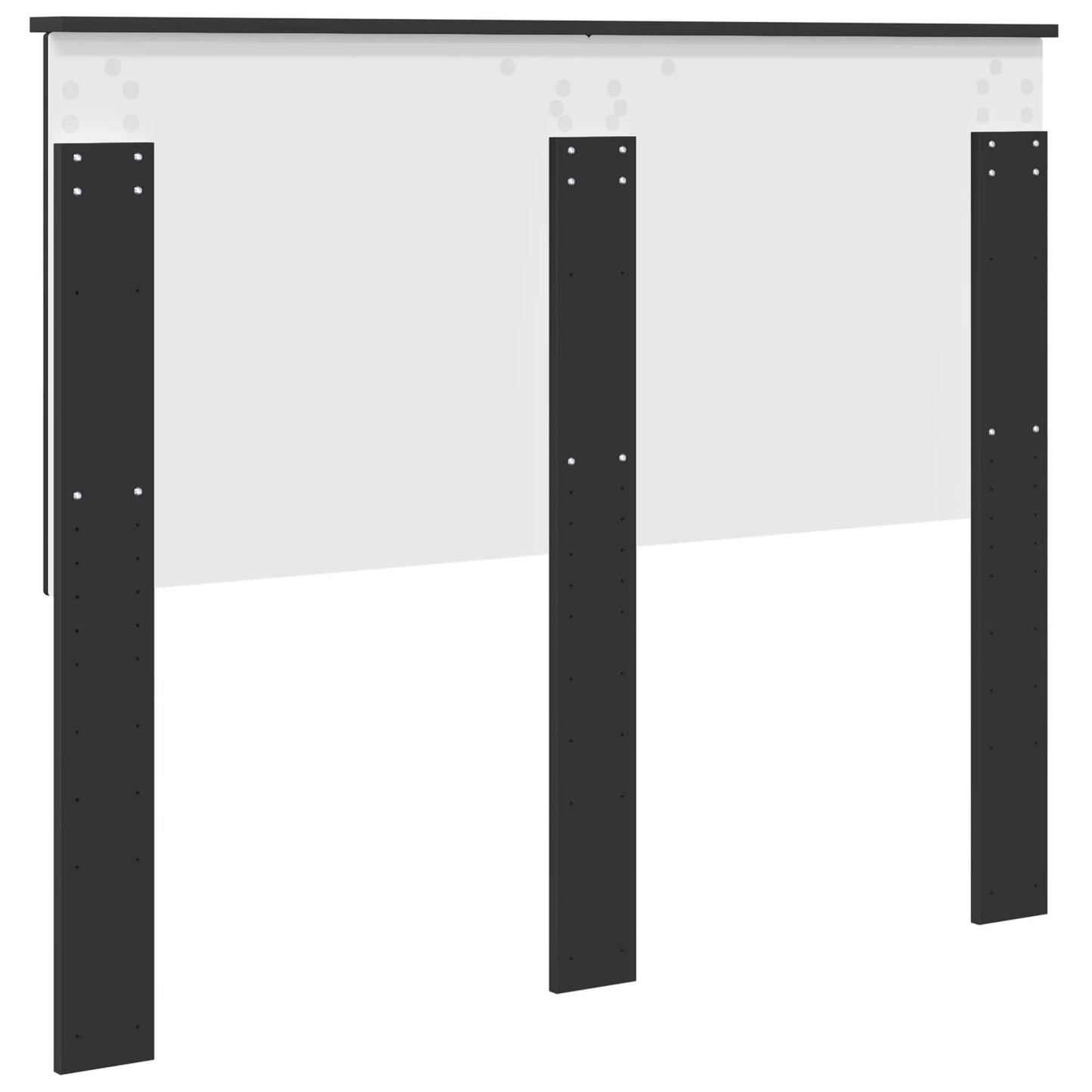 vidaXL Headboard with Headboard Black Oak 120 cm Engineered wood