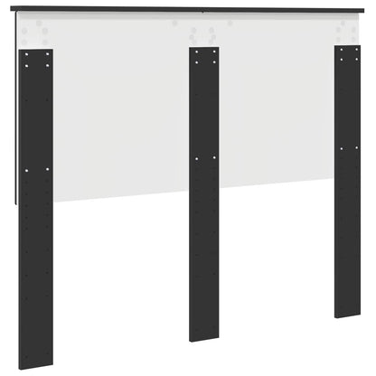 vidaXL Headboard with Headboard Black Oak 120 cm Engineered wood