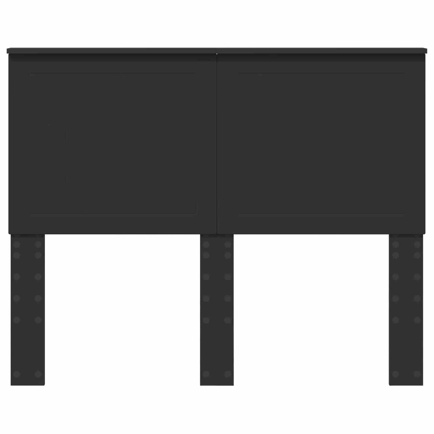 vidaXL Headboard with Headboard Black Oak 120 cm Engineered wood