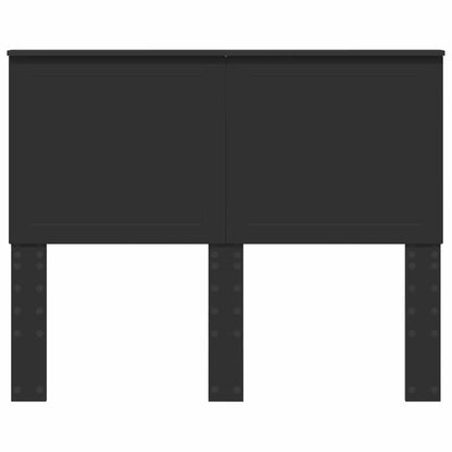 vidaXL Headboard with Headboard Black Oak 120 cm Engineered wood