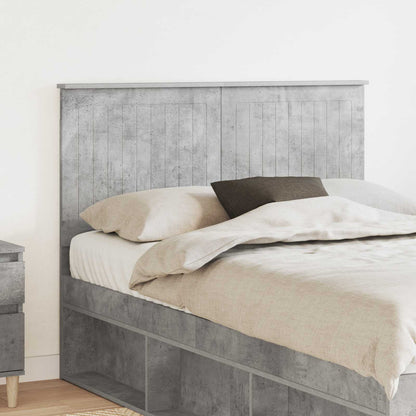 vidaXL Headboard with Headboard Concrete Grey 120 cm Engineered wood