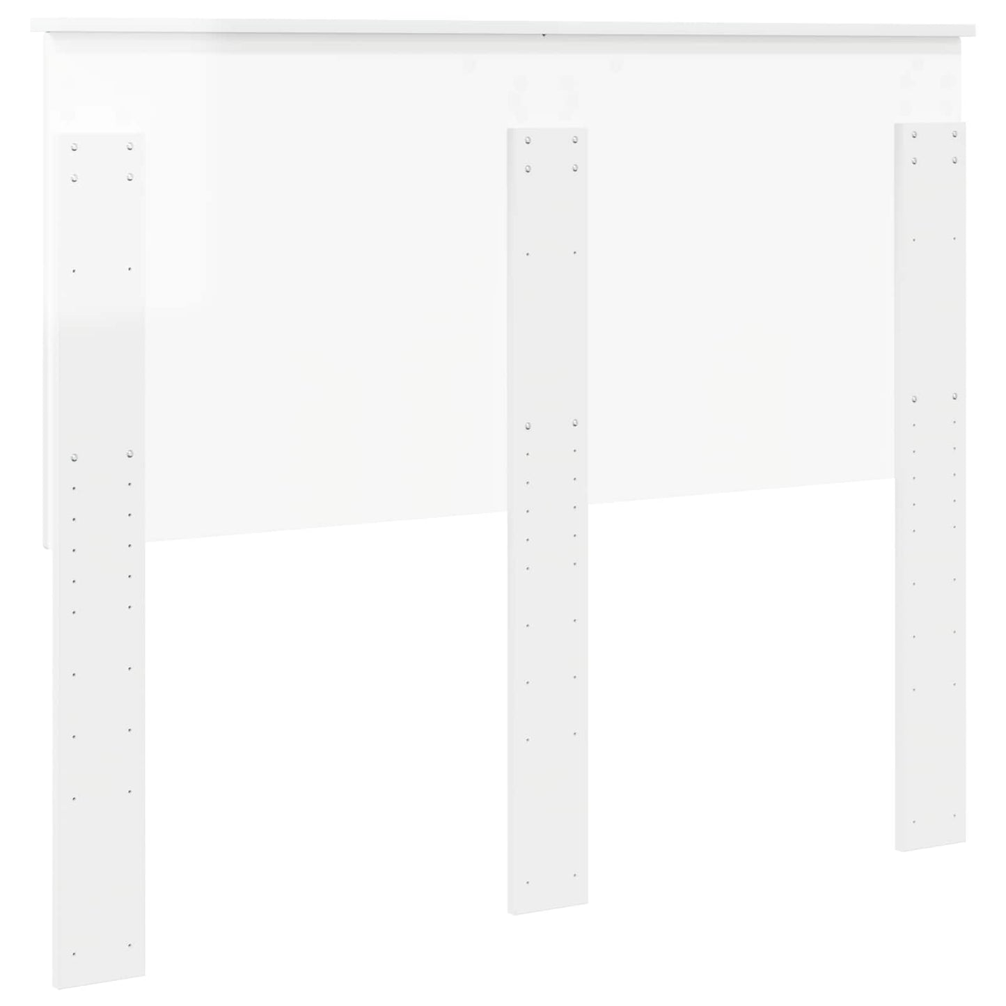 vidaXL Headboard with Headboard Gloss White 120 cm Engineered wood