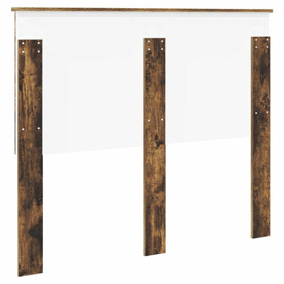 vidaXL Headboard with Headboard Smoked Oak 120 cm Engineered wood