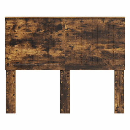 vidaXL Headboard with Headboard Smoked Oak 120 cm Engineered wood