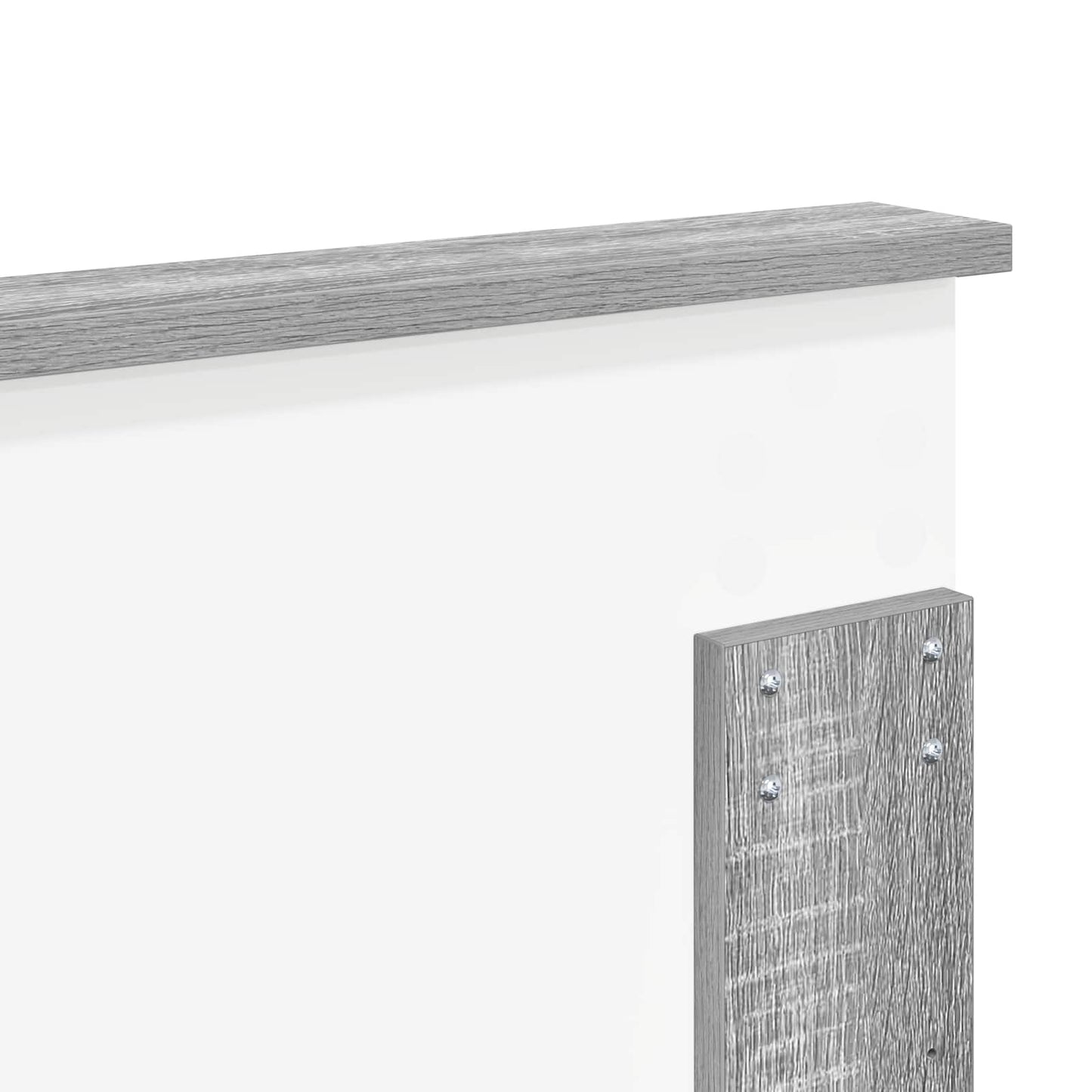 vidaXL Headboard with Headboard Grey Sonoma 120 cm Engineered wood