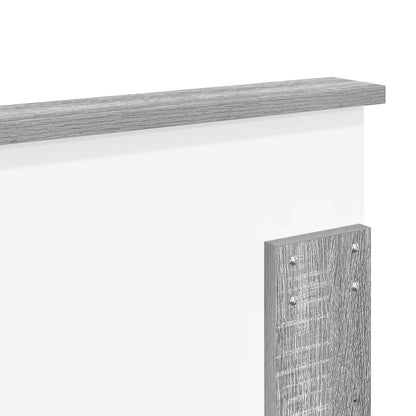 vidaXL Headboard with Headboard Grey Sonoma 120 cm Engineered wood