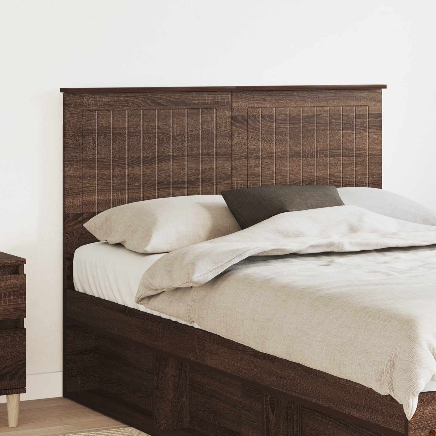 vidaXL Headboard with Headboard Brown Oak 120 cm Engineered wood