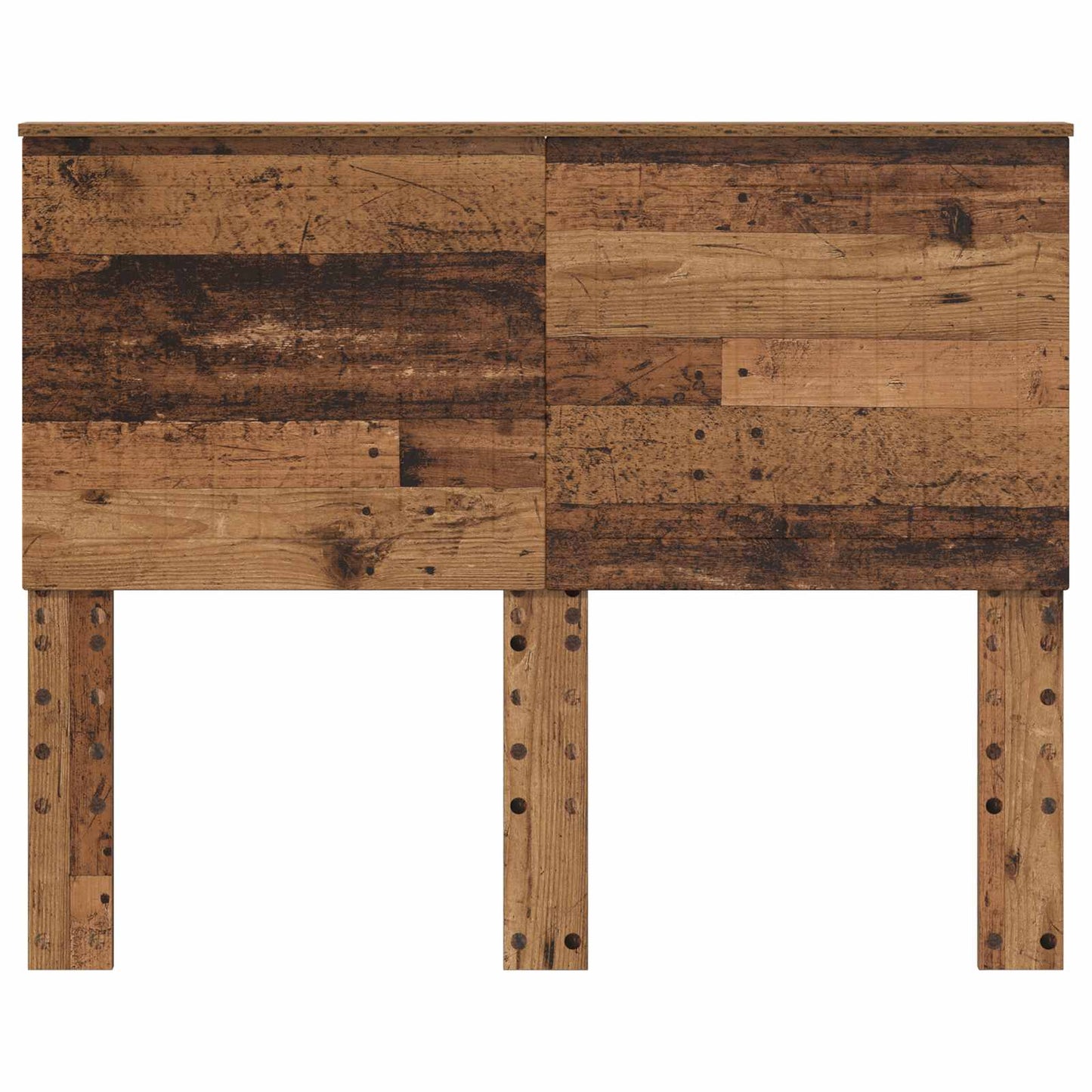 vidaXL Headboard with Headboard Old Wood 120 cm Engineered wood